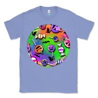 Colony Blue halloween round earrings 4 Classic Tee - BundleAndBundleShop