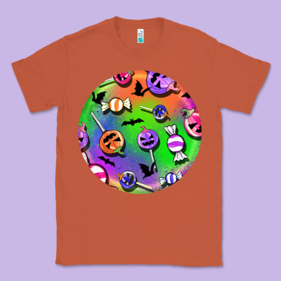 Halloween Round Earrings 4 Classic Tee Designed By Bundleandbundleshop
