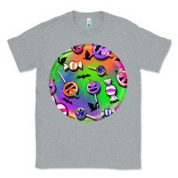 Heather Grey halloween round earrings 4 Classic Tee - BundleAndBundleShop