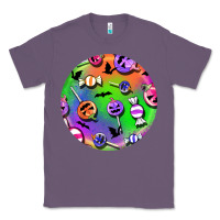 Lavender halloween round earrings 4 Classic Tee - BundleAndBundleShop