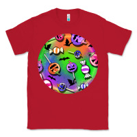 Red halloween round earrings 4 Classic Tee - BundleAndBundleShop