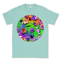 Seafoam halloween round earrings 4 Classic Tee - BundleAndBundleShop