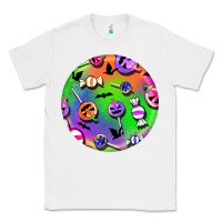 White halloween round earrings 4 Classic Tee - BundleAndBundleShop