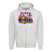 Dove Grey Mardi Gras with gnomies tumbler Zipper Hoodie - HowdyJamesFarm