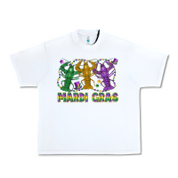 White mardi gras crawfish Urban Heavy Tee - LillyAllenDesigns