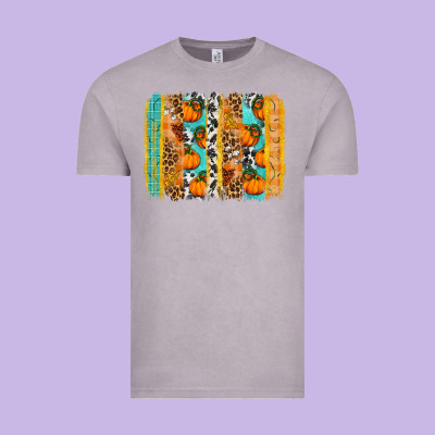 Fall Pumpkin Brushstroke Vintage Tee Designed By Bundleandbundleshop