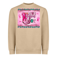 Mushroom Give Cancer the boot Heavyweight Sweatshirt - NancyCooperArtShop
