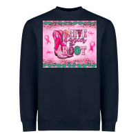 Navy Give Cancer the boot Heavyweight Sweatshirt - NancyCooperArtShop