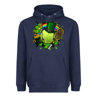 Navy St. Patrick's Day Tennis Heavyweight Hoodie - FaDigitalArtStudio
