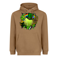 Toasted Coconut St. Patrick's Day Tennis Heavyweight Hoodie - FaDigitalArtStudio