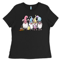 Black easter bunny gnomes Ladies Tee - Jasminsmagicworld
