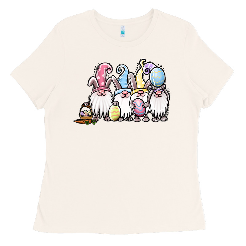 Easter Bunny Gnomes Ladies Tee by Jasminsmagicworld | Teevron