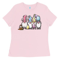 Bubblegum Pink easter bunny gnomes Ladies Tee - Jasminsmagicworld