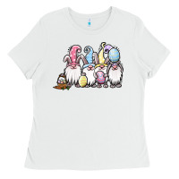 White easter bunny gnomes Ladies Tee - Jasminsmagicworld