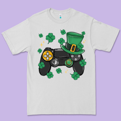 Video Game St Patricks Day Premium Tee Designed By Maliassmallbusiness