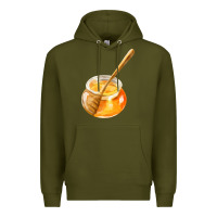 Army Green honeypot and honeydipper fa element Premium Hoodie - FaDigitalArtStudio