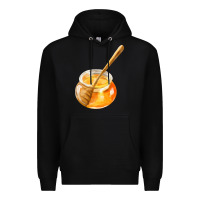 Black honeypot and honeydipper fa element Premium Hoodie - FaDigitalArtStudio