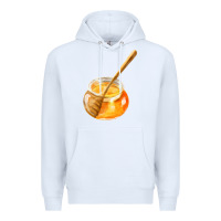 White honeypot and honeydipper fa element Premium Hoodie - FaDigitalArtStudio