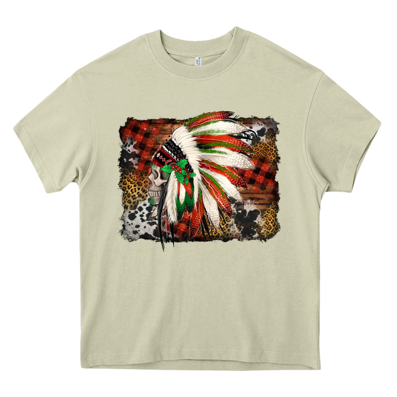 Indian Headdress Christmas Heavy Core Tee by Jasminsmagicworld | Teevron