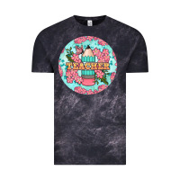 Cloud Black teacher floral pencil round earring Vintage Tee - BundleAndBundleShop