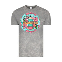 Cloud Rock teacher floral pencil round earring Vintage Tee - BundleAndBundleShop