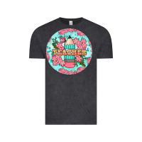 Vintage Black teacher floral pencil round earring Vintage Tee - BundleAndBundleShop
