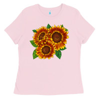 Bubblegum Pink tiger eyes sunflower Ladies Tee - LillyAllenDesigns