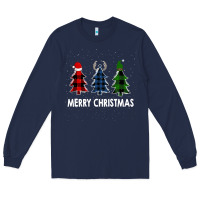 Navy Merry Christmas Long Sleeve Tee - Bettercallsaul