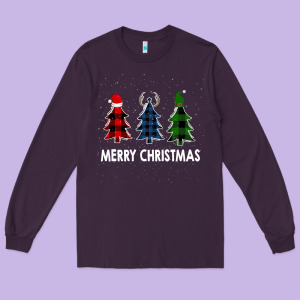 Merry Christmas Long Sleeve Tee Designed By Bettercallsaul