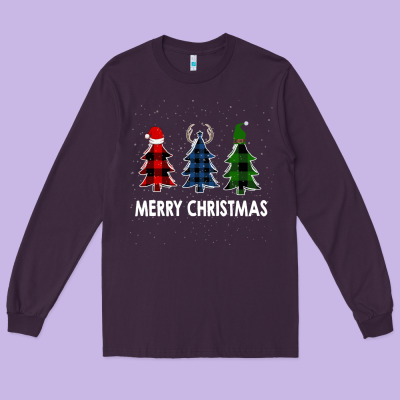 Merry Christmas Long Sleeve Tee Designed By Bettercallsaul