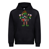 Black I'm The wine Lover Elf Urban Hoodie - CowhideDigitalArt