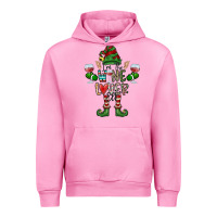 Fuchsia Pink I'm The wine Lover Elf Urban Hoodie - CowhideDigitalArt