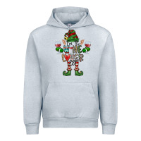 Heather Grey I'm The wine Lover Elf Urban Hoodie - CowhideDigitalArt
