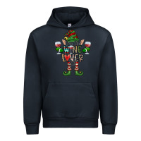 Navy I'm The wine Lover Elf Urban Hoodie - CowhideDigitalArt