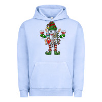 Pigment Grape Ice I'm The wine Lover Elf Urban Hoodie - CowhideDigitalArt