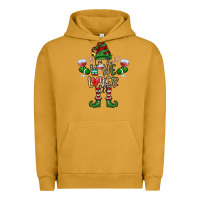 Pigment Peanut Butter I'm The wine Lover Elf Urban Hoodie - CowhideDigitalArt