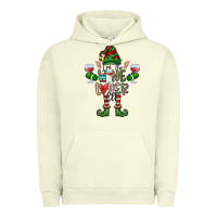 Pigment Pistachio I'm The wine Lover Elf Urban Hoodie - CowhideDigitalArt