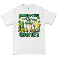 White shamrock with my gnomies Premium Tee - MaliasSmallBusiness