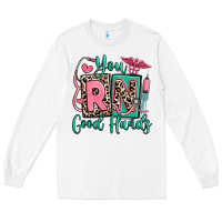 White you rn good hands registered nurse Long Sleeve Tee - RanaPortraitStore