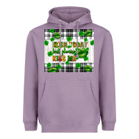 Lavender Irish today but please kiss me st. patricks day Heavyweight Hoodie - FaDigitalArtStudio