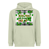 Matcha Irish today but please kiss me st. patricks day Heavyweight Hoodie - FaDigitalArtStudio