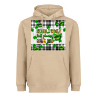 Mushroom Irish today but please kiss me st. patricks day Heavyweight Hoodie - FaDigitalArtStudio