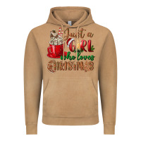 Vintage Camel just a girl who loves christmas Vintage Hoodie - BundleAndBundleShop