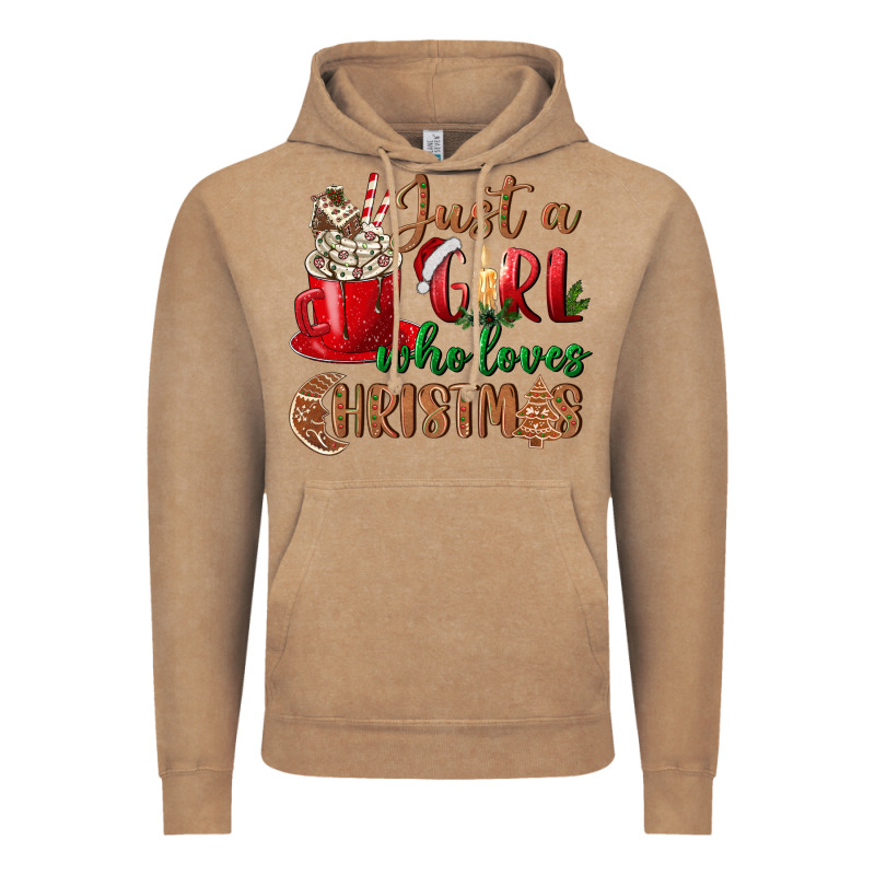 Just A Girl Who Loves Christmas Vintage Hoodie by BundleAndBundleShop | Teevron