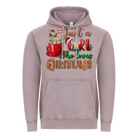 Vintage Zinc just a girl who loves christmas Vintage Hoodie - BundleAndBundleShop