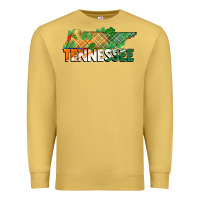 Antique Gold tennessee map st patrick's day Premium Sweatshirt - FaDigitalArtStudio