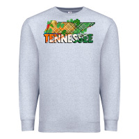 Heather Grey tennessee map st patrick's day Premium Sweatshirt - FaDigitalArtStudio
