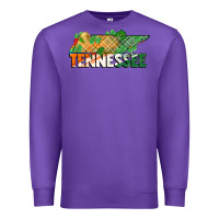 Purple tennessee map st patrick's day Premium Sweatshirt - FaDigitalArtStudio