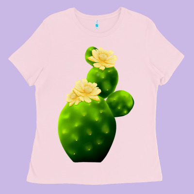 Texas Cactus Ladies Tee Designed By Lillyallendesigns