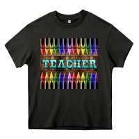 Asphalt Teacher Crayons Heavy Core Tee - LillyAllenDesigns